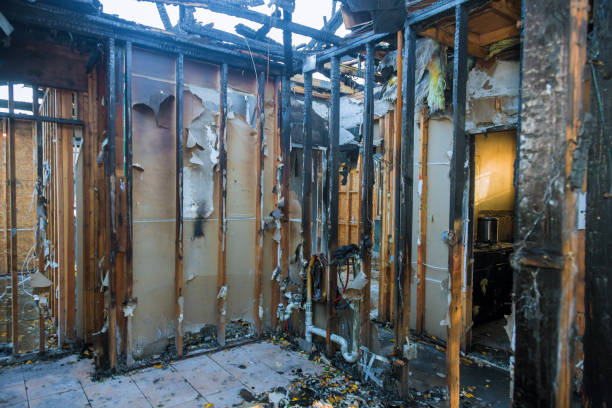 Professional Fire Board Up technician working in Louisville, KY
